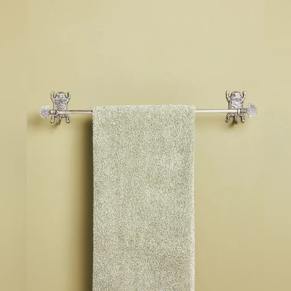 New Anthropologie Tibetan Tiger Towel Bar